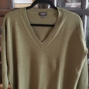 J.Crew V-Neck Boyfriend Sweater Everyday Cashmere